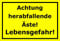 Melis-Folienwerkstatt Schild Achtung herabfallende Äste – Lebensgefahr – 15x20cm, 30x20cm und 45x30cm – Bohrlöcher Aufkleber Hartschaum Aluverbund -S00168C