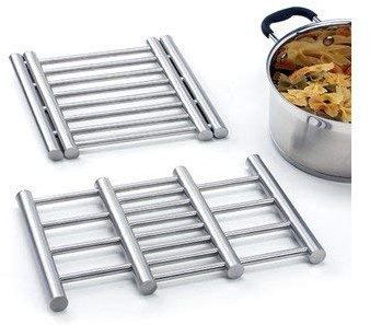 Professional Cooking Topfuntersetzer Edelstahl ausziehbar