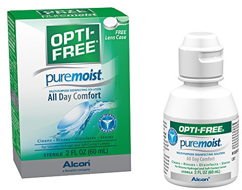 Opti-Free Puremoist Mehrzweck-Desinfektionslösung mit Linsenbehälter, 57 ml