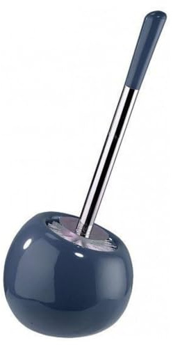 Sanwood 6402475 Coppa WC-Bürstengarnitur, Keramik, blau, 16 x 37 x 16 cm