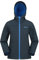 Mountain Warehouse Veste Enfant Exodus Softshell - Coupe-Vent, Imperméable Fille Et Garçon, Veste Polaire Unisexe, Veste À Capuche Conçue pour Sport Et Voyage Bleu Marine 9-10 Ans