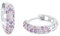 Prinzessin Lillifee Kinder-Creolen 925 Silber rhodiniert Zirkonia lila Rundschliff mehrfarbig -542470