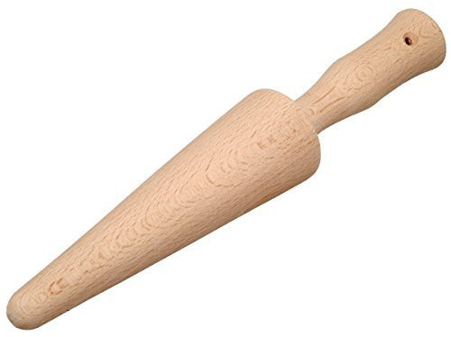 Gravidus Holz Waffelhorn 24 cm - Langlebiger Waffelformer, Hörnchenformer aus unbehandeltem Buchenholz, Backzubehör