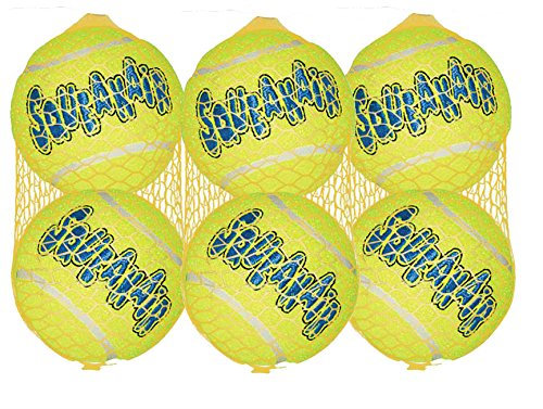 KONG Air Squeakers Tennisbälle, groß, 7,6 cm Durchmesser, 2 Stück
