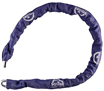 Henry Squire High Security J Hardened Alloy Steel Chain with Black Sleeve, 1200 mm (Length) x 8 mm Link (Diameter)