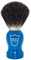 Parker Safety Razor 100% Schwarz Dachs Borste Rasierpinsel mit blauem Holzgriff - Pinsel inklusive Standfuß