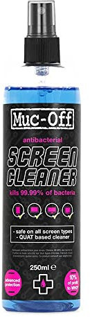 Muc-Off Screen Cleaner, 250ml - Screen Cleaner Spray for Phone, Laptop, Computer Monitor, Tablet - Antibacterial Device Cleaner for Electronics