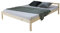 Homestyle4u 640, Holzbett140x200 mit Lattenrost Natur massiv Kiefer Doppelbett Bettgestell