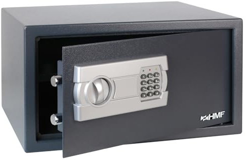 HMF 46124122 Safe Tresor mit Zahlenschloss, Möbeltresor | 45 x 25 x 36,5 cm