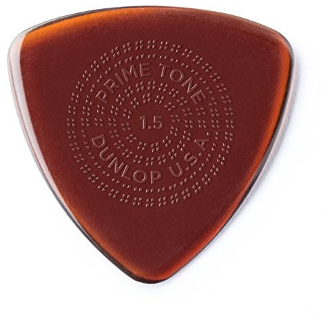 Dunlop 512P1.5 Primetone® Triangle Sculpted Plectra with Grip, 1.5mm, 3/Player's Pack