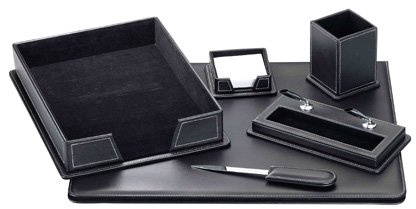 - Escribania de sobremesa simil piel juego de 6 piezas b