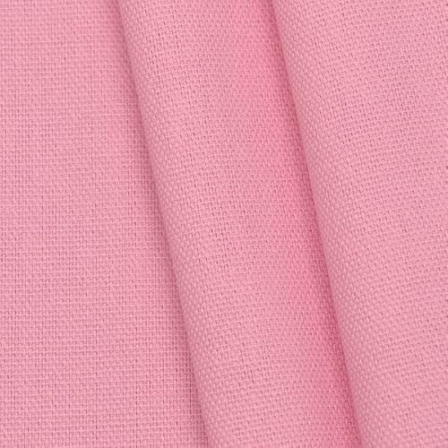 STOFFKONTOR 100% Baumwolle Canvas Stoff Meterware Rosa