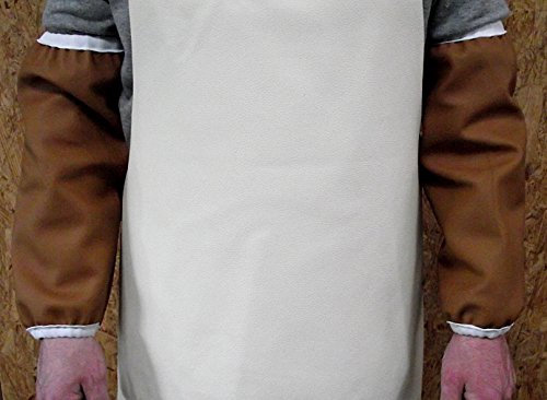 Protector de brazo de piel auténtica – Mangas de soldador – Manguitos de soldadura – Puños en diferentes tamaños