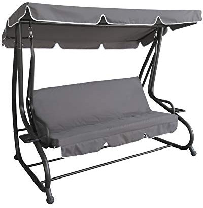 XONE Dondolo 3 posti trasformabile Letto, Dimensioni 200x120x164 cm