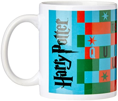 Harry Potter Ceramic Mug with HP Logo and Souvenir Quidditch World Cup Graphic in Presentation Box - Official Merchandise