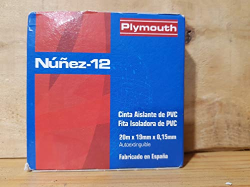 Plymouth NUNEZ 12 - Cinta electrico/a pvc nunez-12 20x19x0,15 rojo