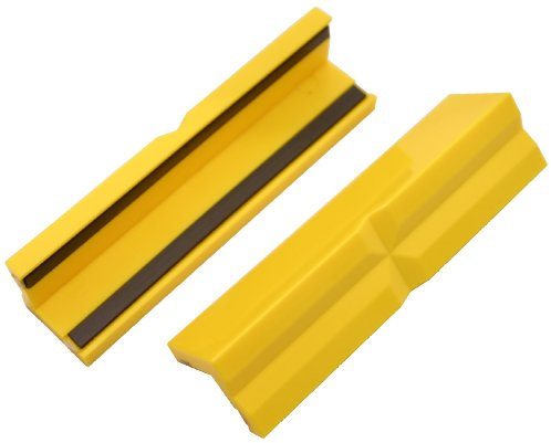 GSR Schraubstock-Schonbacken, 2-teilig, Schraubstock Backen, Kunststoff mit Magnet Spann-Backen, Schutzbacken für Maschinenschraubstock, Profi Werkstatt Zubehör (125mm)