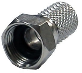 electrosmart Pack of 5 Screw on F Plug Connectors for Satellite & Cable TV - Internal Diameter 6.4mm fits most makes of RG6 / CT100 / WF100 / CAB100 / PF100 C From 6.5mm to 7.0mm in Diameter