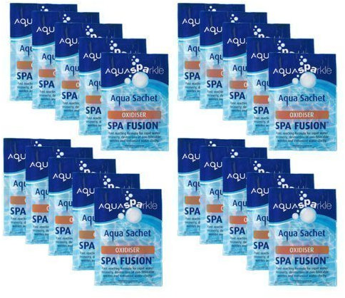 20 x Aquasparkle Fusion Shock Hot Tub Pool Spa Lite Oxidiser Clarifier Rapid