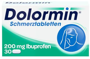 Dolormin® Schmerztabletten – bei Schmerzen und Fieber – wie Kopf-, Zahn- und Regelschmerzen – 30 Tabletten