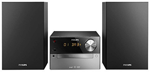 Philips BTB2315/12 Micro Music System with DAB+ (Plays CD/MP3-CD, USB, FM) - Black