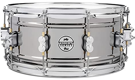 PDP Concept Series Black Nickel Over Steel Snare Drum 6.5X14