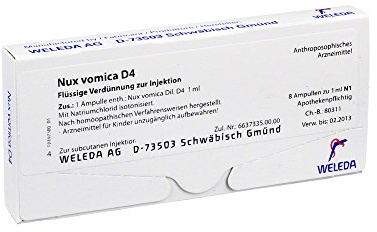 NUX Vomica D 4 Ampullen