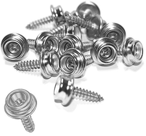 Versandbox24 10 Stück Durable DOT Schraube 16 mm für Druckknopf Persenning Plane Zelt Verdeck Boot Camping Auto Bimini