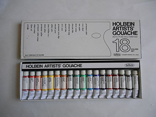 18 couleurs set Holbein gouache (import japonais)