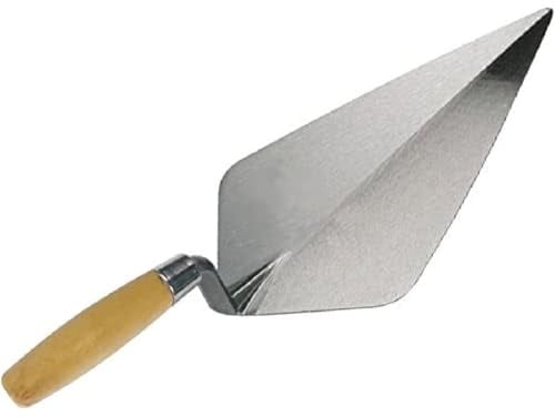 Spear & Jackson 10510B Cazzuola a Punta Quadra da 10 (254 mm) per Muratura, Lama in Acciaio al Carbonio, Manico in Legno, Codolo Rialzato