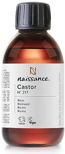 Naissance Huile De Ricin Pressée À Froid (No. 217) - 250ml - Pousse Rapide pour Cheveux, Cils, Sourcils, Corps, Barbe, Ongles - Pure, Végétale