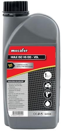 Mecafer 122014 Huile compresseur + Outils pneumatiques 1 L