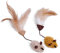 Petface Feather Tail Mice Cat Toy, Pack of 2