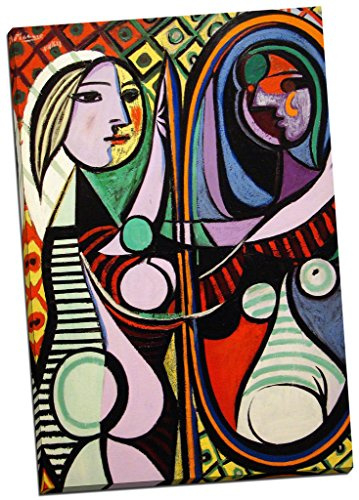 Pablo Picasso Leinwandbild „Mädchen vor dem Spiegel“, 76,2 x 50,8 cm