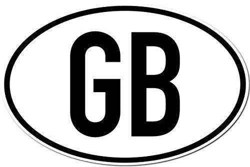GreenIT Aufkleber Sticker Länderkennzeichen GB England Großbritannien Auto Pkw Bus LKW Anhänger Zeichen Symbol (1)