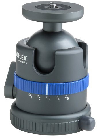 Novoflex Classic Ball 5 Profi-Kugelkopf mit Advanced Friction Kontrol (Tragfähigkeit: 12Kg), CB5
