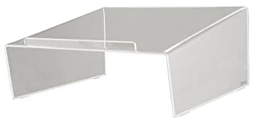 Kantek Abgewinkelter Telefonständer, Acryl, 26 cm breit x 24 cm tief x 11,9 cm hoch, transparent (ATS580)