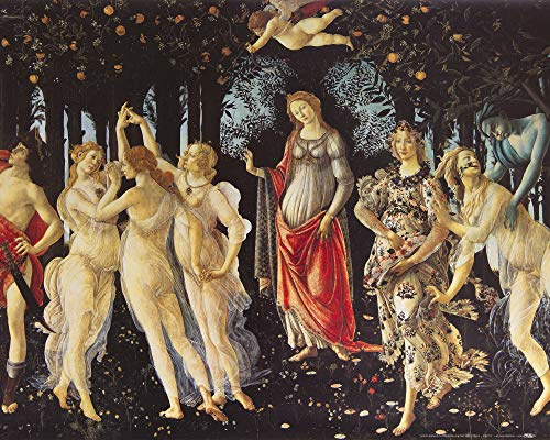 1art1 Sandro Botticelli Poster Der Frühling, Das Reich Der Venus 1482-1487 Kunstdruck Bild 50x40 cm