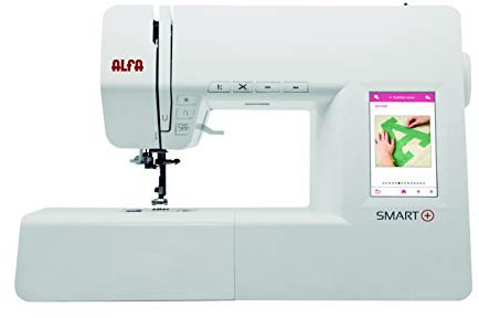 Alfa Smart Plus-Máquina de Coser electrónica, Blanco, 100 puntadas