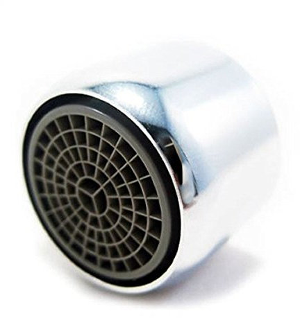 Kibath 190308 Aeratore nebulizzatore per lavabo da Bagno o lavello da Cucina. Filettatura Femmina da posizionare all'uscita del Rubinetto. Ricambi Originali garantiti, Cromo Lucido, Set di 2 Pezzi