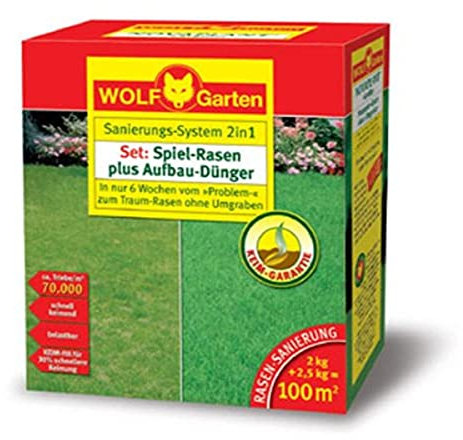 WOLF-Garten 3811130 Spiel-Rasen und Aufbau-Dünger