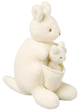 Trousselier - Musik Plüschtier - Känguru - Baumwollstoff - Musik Wiegenlied von Brahms - 20 cm hoch - Klassischer Chic - Ideales Geburtsgeschenk - Maschinenwaschbar - Farbe elfenbein