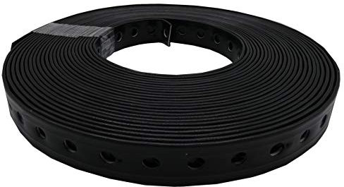 WBV Montagelochband, Lochband 19mm x 10m, kunststoffummantelt, schwarz