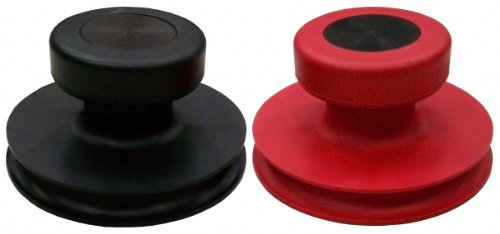 2 x Hochwertige Vollgummi Saugheber-Satz Glassauger, Saugnapf ø 85 mm (Einhand-Saugnapf)