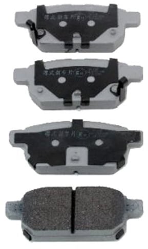 JAPANPARTS PP-801AF Bremsbelagsatz Bremsbeläge Hinten Kompatibel mit SUZUKI SWIFT IV FZ, NZ