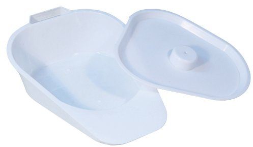 Aidapt Easy to use Slipper Bed Pan with Lid and Integrated Handle Suitable for Both Men and Women