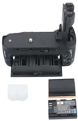 DSTE® Pro BG-E7 Vertical Battery Grip + 2x LP-E6 for Canon EOS 7D SLR Digital Camera