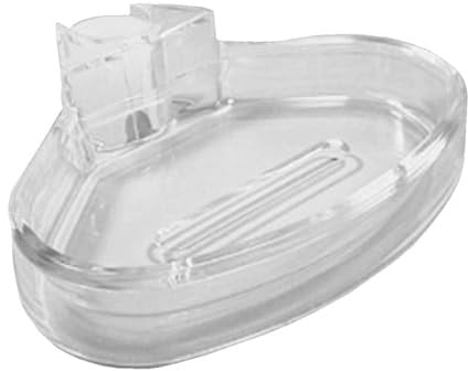 Schläfer 2817021 - Seifenschale verstellbare Duschstange, praktisch mit Adapter Schlauchdurchmesser Schiene diam 18mm und diam 22mm, Badseifenschale, Duschablage, ABS, transparent
