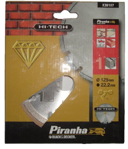 Piranha Hi-Tech Diamond Segmented Cutting Blade, 125 x 22.2 mm