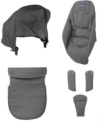 Chicco Urban Color Pack - Kit de accesorios para silla de paseo, color negro